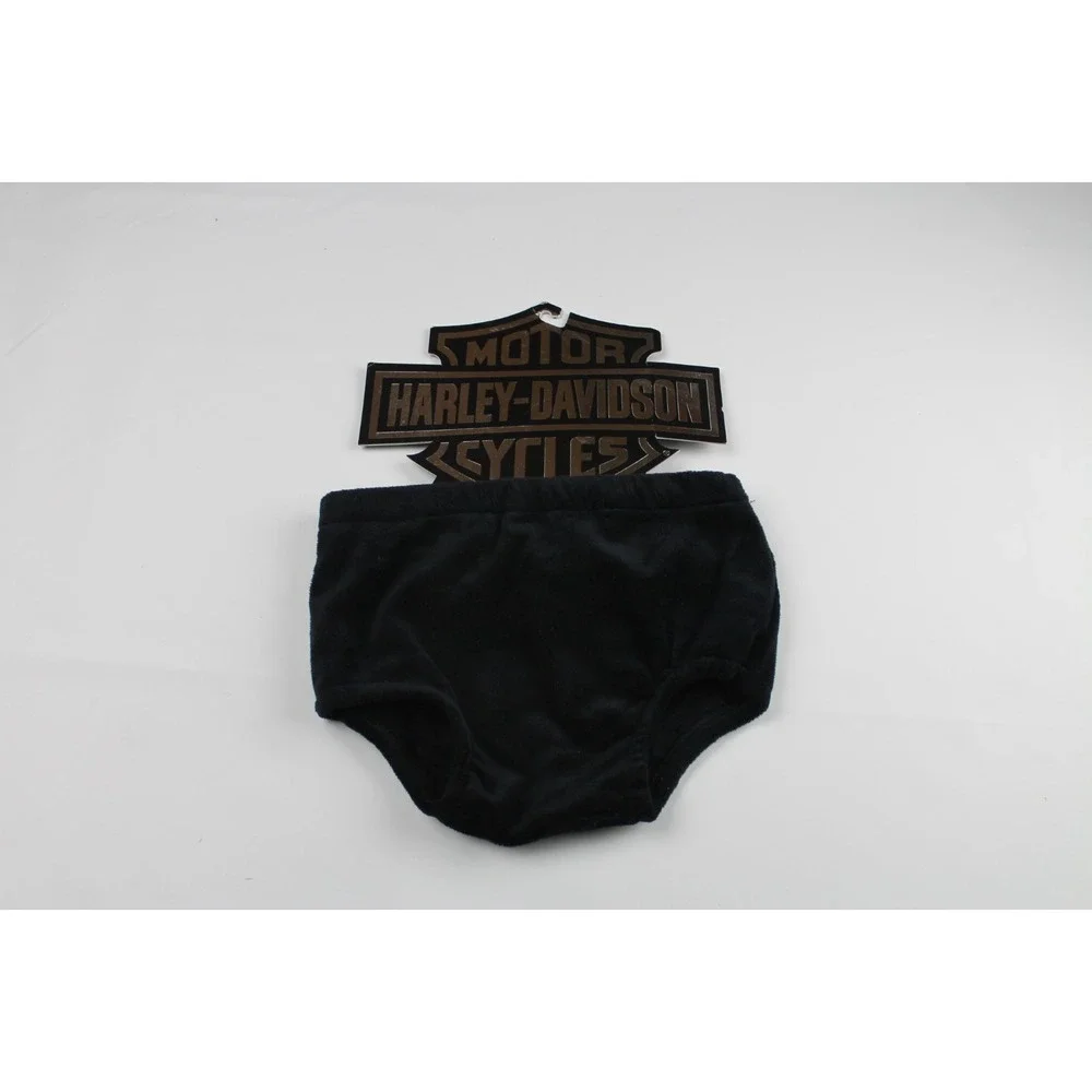 Nwt Harley Davidson Black Plush Baby Diaper Cover Velour One Size 2009